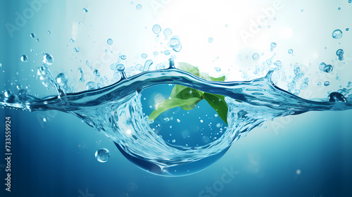 World Water Day background, concept of global warming and climate change