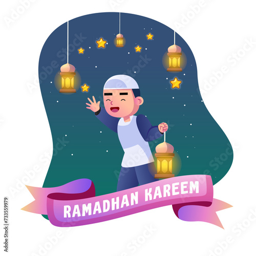 ramadan kids illustration