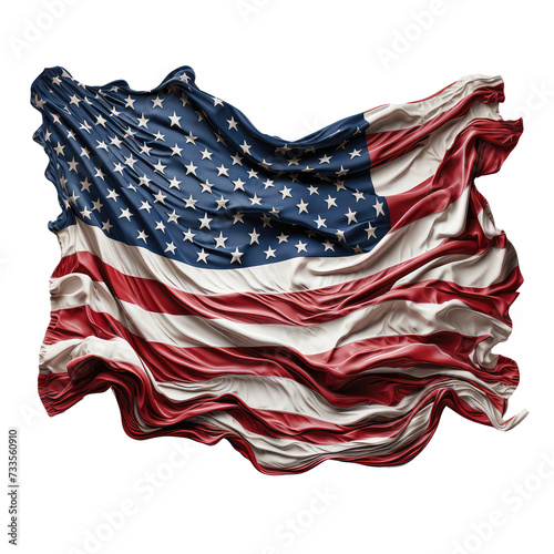 disintegrating ,american, flag