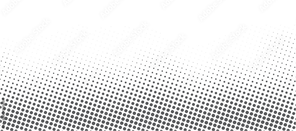 Halftone background vector design horizontal dotted in black color with empty space fit for poster, banner, social media post, web design