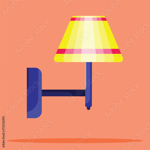 Wall lamp icon. Subtable to place on light, outdoor, etc.