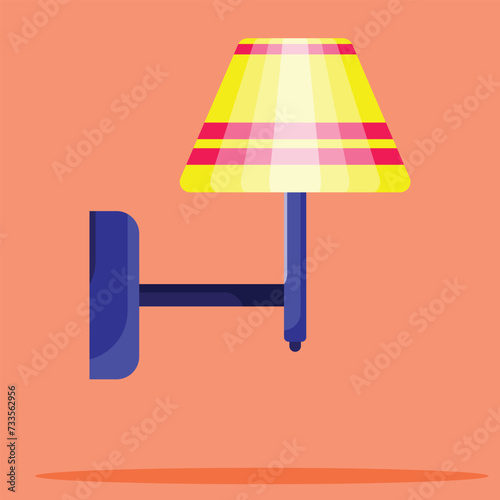 Wall lamp icon. Subtable to place on light, outdoor, etc.