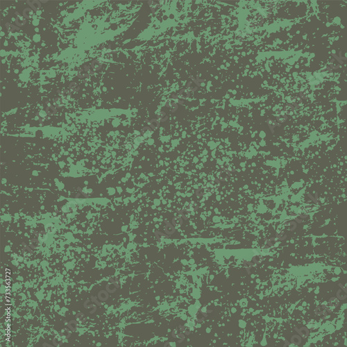 Grunge background with green grunge texture. Vector illustration.