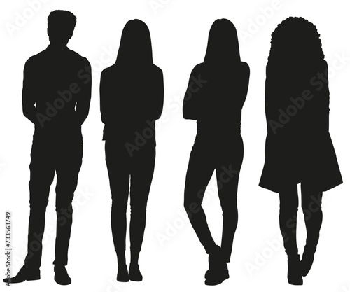 People silhouettes 116