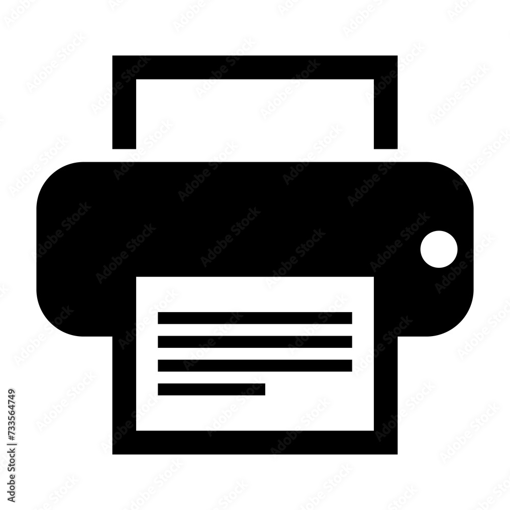 Printer icon vector illustration element symbol. Printer icon vector illustration element symbol.