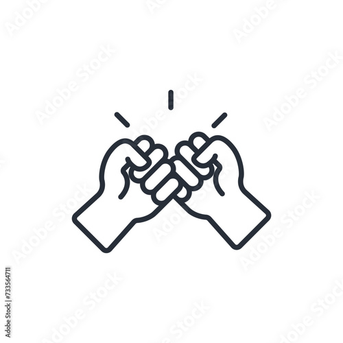 democracy icon. vector.Editable stroke.linear style sign for use web design,logo.Symbol illustration.