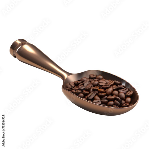 Coffee Bean Scooper  PNG Cutout, Generative AI