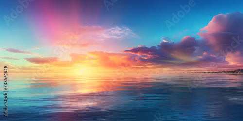 Beautiful seascape at sunset. Composition of nature.