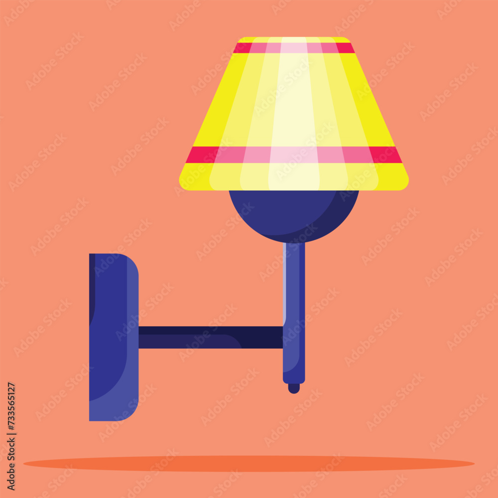 Wall lamp icon. Subtable to place on light, outdoor, etc. Wall lamp icon. Subtable to place on light, outdoor, etc.