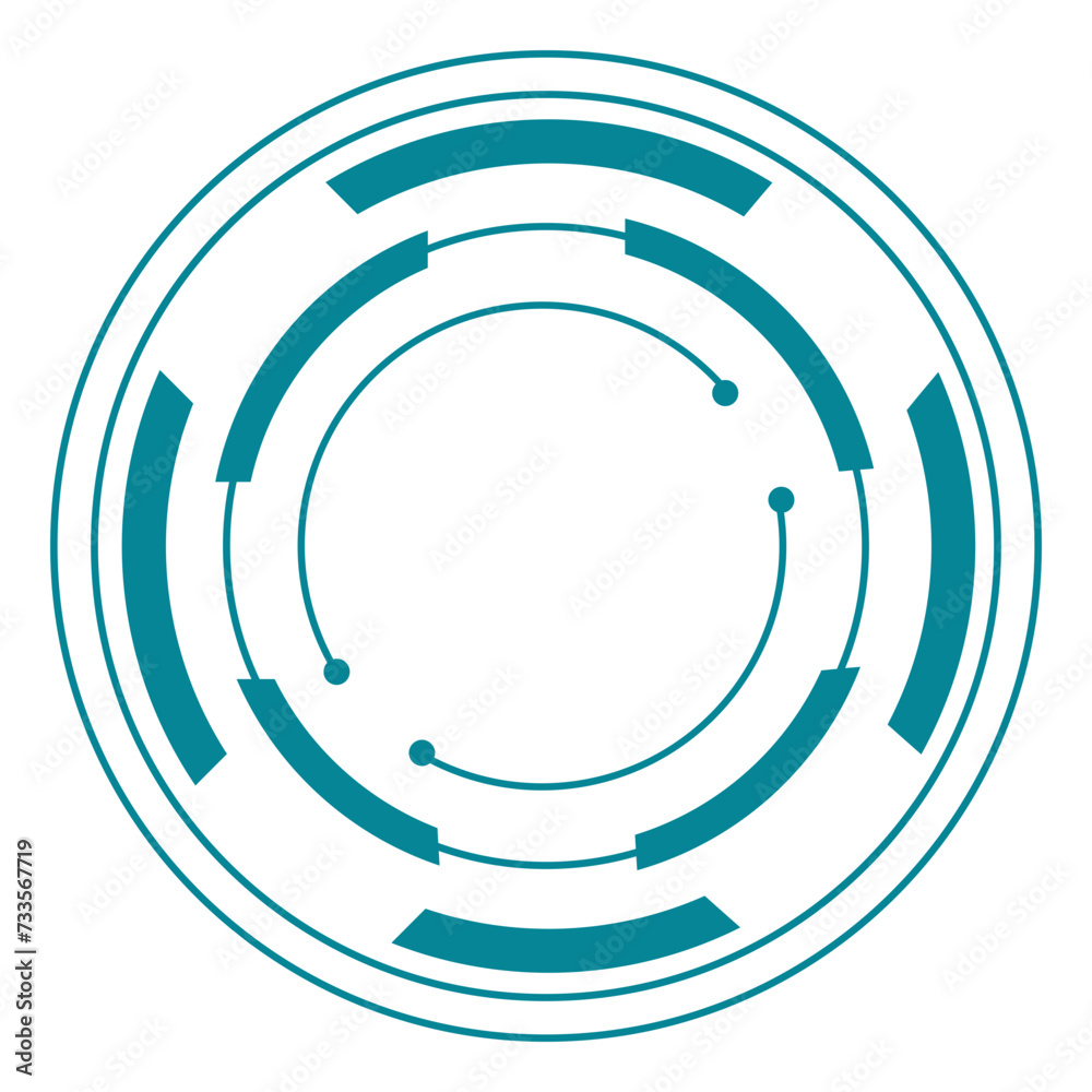 Futuristic Frame Circle Futuristic Frame Circle