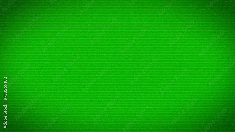 4K noise animation of analog TV (green screen for chroma key composition) / 10 sec