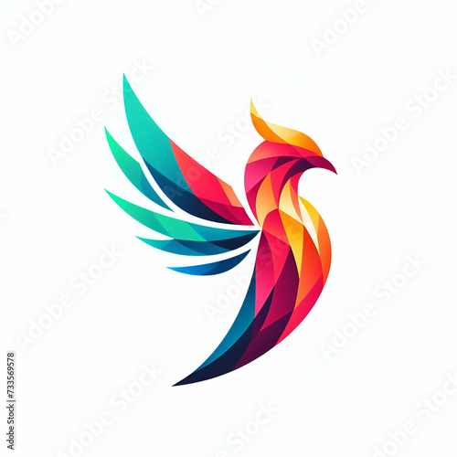 logo gradient colorful bird © Mariana