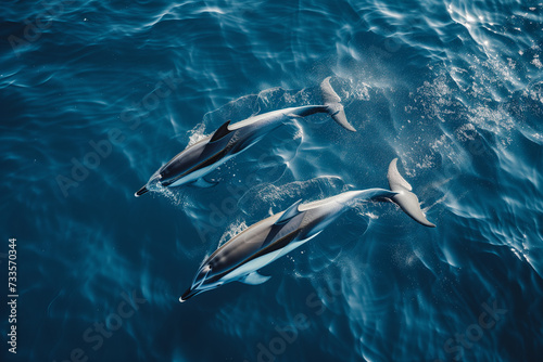 Wild Pod of Dolphins 