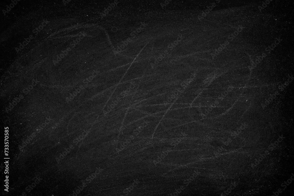 Abstract Chalk rubbed out on blackboard or chalkboard texture. clean school board for background or copy space for add text message. Backdrop of Education concepts. - obrazy, fototapety, plakaty 
