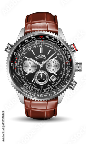Luxury watch chronograph