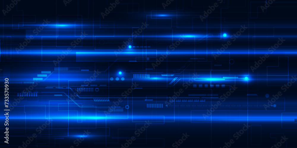 Vector illustration of digital circuit grid line patterns with glowing effect hi tech technology background.Digital tech concept.