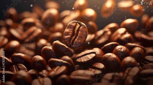 Coffee commercial shooting PPT background poster wallpaper web page