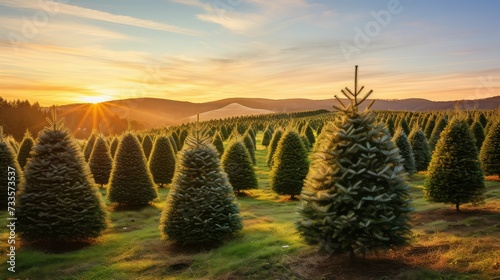 spruce christmas tree farm photo