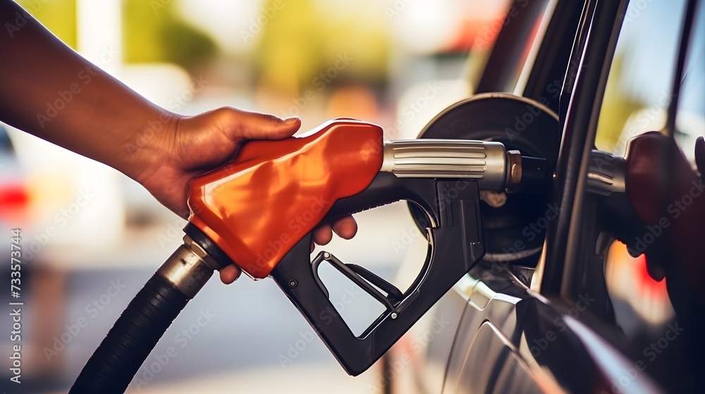 a close up image of a hand filling up a car with gas at a gas station a close up image of a hand filling up a car with gas at a gas station