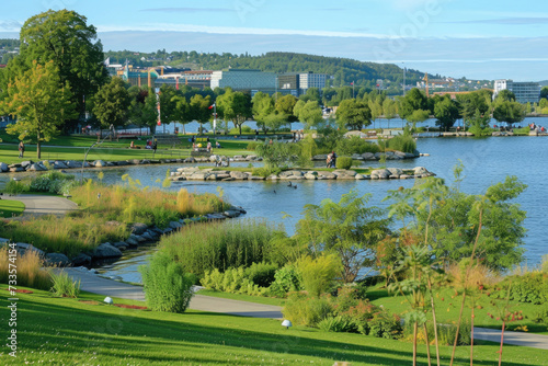 Oslo's lush parks and green spaces, a testament to urban sustainability