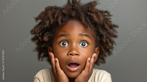 Little african boy facial expresion  © Dusica