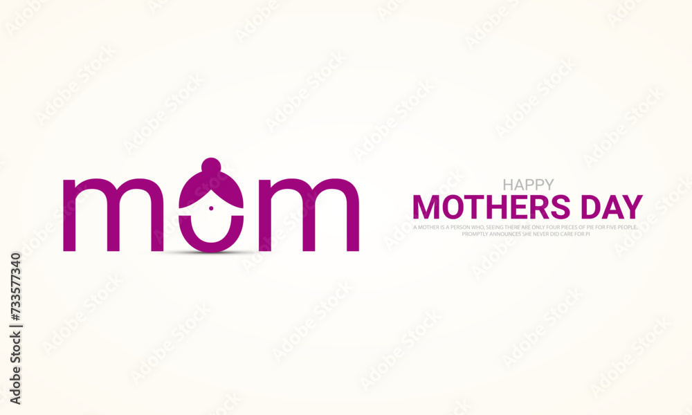 Happy Mother's Day. Mother's day creative design for social media banner, poster 3D Illustration Happy Mother's Day. Mother's day creative design for social media banner, poster 3D Illustration