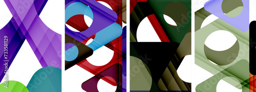 Abstract background set, showcasing a dynamic interplay of triangles. Fusion of modern design and geometric allure