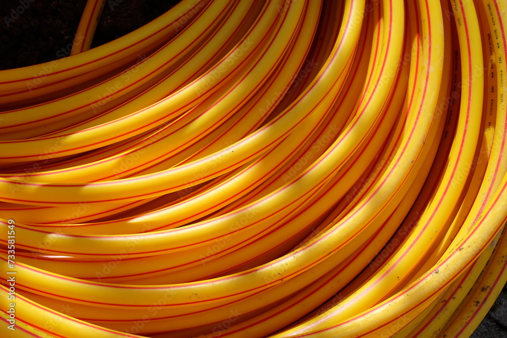 Yellow cable duct for optical cable Yellow cable duct for optical cable