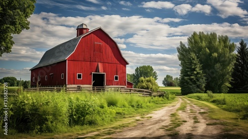 agriculture farm red barn