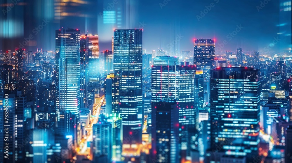 Urban Glow: Cityscape Illumination
