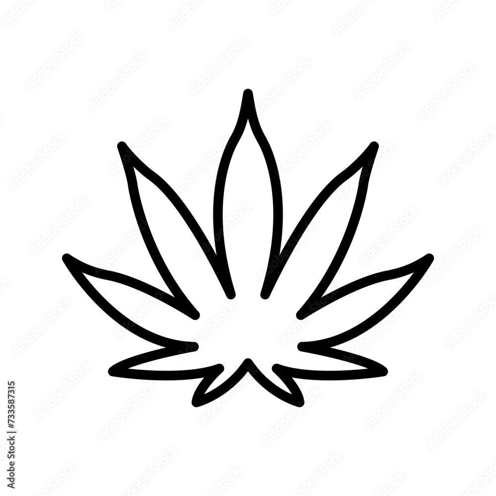 marijuana leaf icon color editable marijuana leaf icon color editable