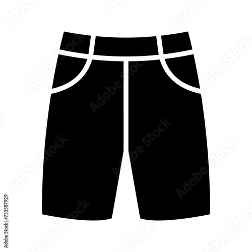 Swim Shorts concept line icon color editable