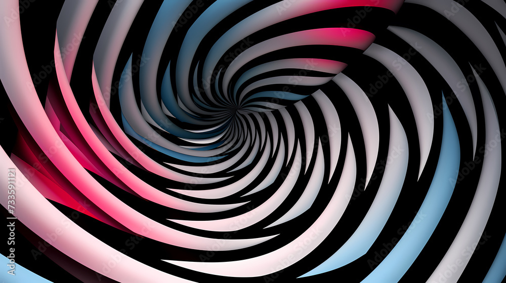 Fototapeta premium Optical illusion, optical art abstract background