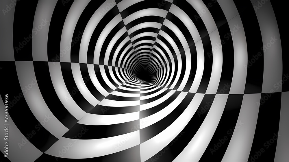 Naklejka premium Optical illusion, charming abstract pattern background