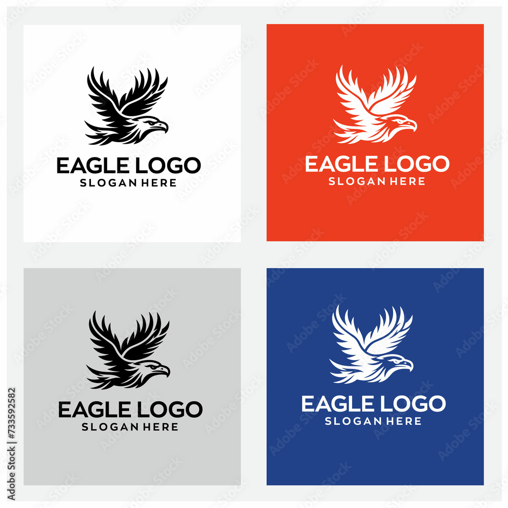 eagle logo design with editable vector file eagle logo design with editable vector file