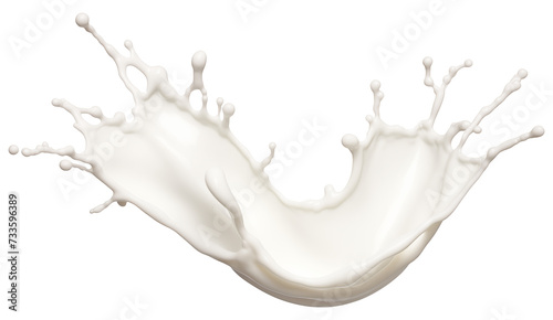 Splash milk Isolated on a transparent background