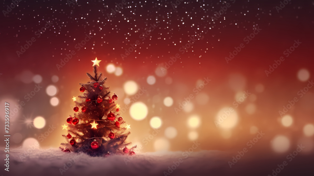 Christmas tree, happy new year concept