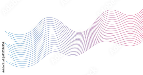 Abstract wavy lines element background. Suitable for AI, tech, network, science, digital technology theme	
