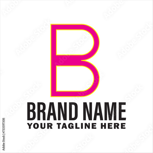 Modern and unique letter B initials logo design business logo 
