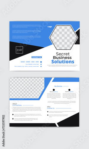 business marketing brochure design layout.