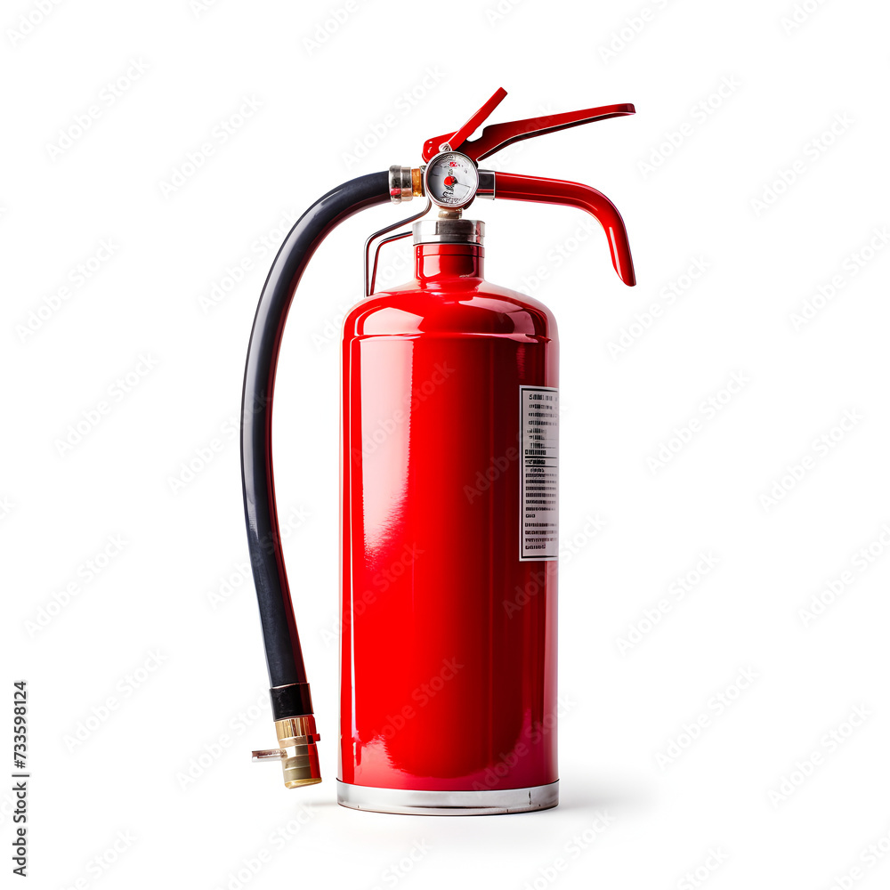 Fire extinguisher on a white background 