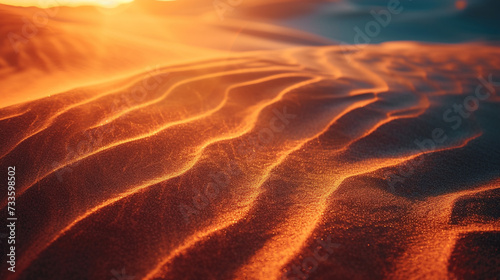 Sand Dunes at Sunset landscape © bahadirbermekphoto