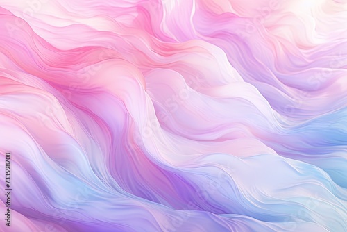  Soft Pastel Silk Waves in a Gentle Fluid Motion