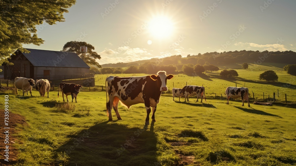 livestock cows on farm livestock cows on farm