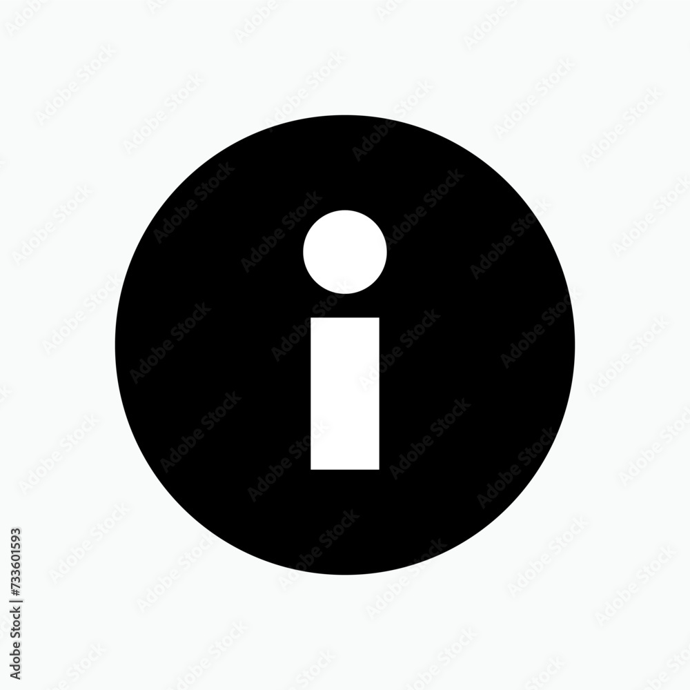 Info Sign. Information Center Icon. Help Desk Symbol - Vector. Info Sign. Information Center Icon. Help Desk Symbol - Vector.