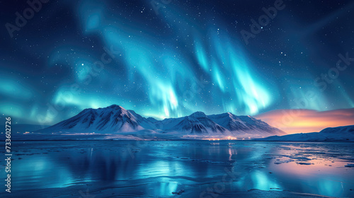 Magical Aurora-Filled Arctic Sky