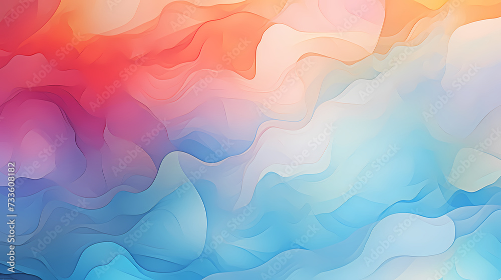 Fototapeta premium Colorful abstract watercolor seamless pattern background, abstract texture