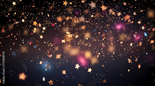 Confetti falling on festive background, confetti background © jiejie