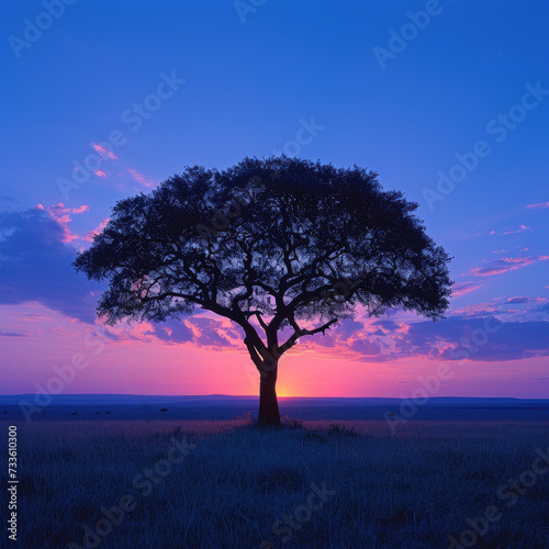 Wild Enchantment: Twilight on the Serengeti Plains © Sekai
