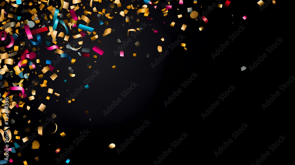 Confetti falling on festive background, confetti background Confetti falling on festive background, confetti background